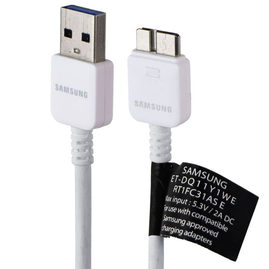 Samsung 5Ft Charge and Sync Cable (ET-DQ11Y1WE) for Micro USB3.0 Devices - White Cell Phone - Cables & Adapters Samsung - Simple Cell Bulk Wholesale Pricing - USA Seller