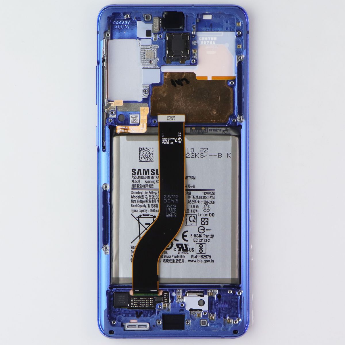 Repair Part SVC LCD Assem Octa Kit (E/ZB/PF) for Galaxy S20+ 5G G986 - Aura Blue Cell Phone - Replacement Parts & Tools Samsung - Simple Cell Bulk Wholesale Pricing - USA Seller
