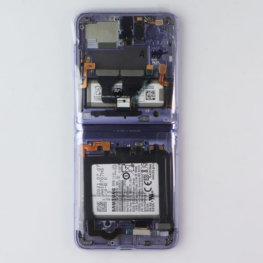 Repair Part SVC LCD Assembly Octa Kit (E/ZP/PF) for Galaxy Z Flip SM-F700/Purple Cell Phone - Replacement Parts & Tools Samsung - Simple Cell Bulk Wholesale Pricing - USA Seller