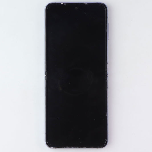 Repair Part SVC LCD Assembly (E/LB/PF) (XAA) Frame for Galaxy Z Flip4 F721 Blue Cell Phone - Replacement Parts & Tools Samsung - Simple Cell Bulk Wholesale Pricing - USA Seller