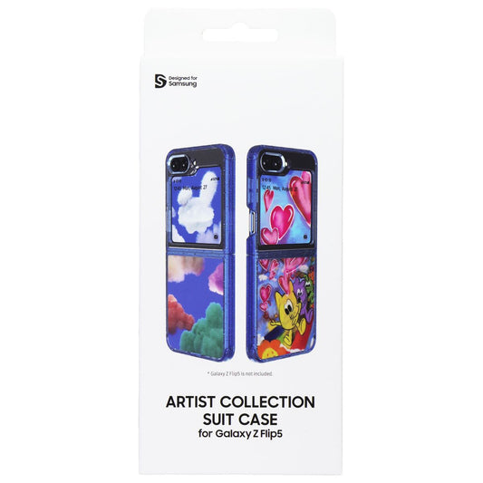 Samsung Artist Collection Suit Case for Galaxy Z Flip5 - White Cell Phone - Cases, Covers & Skins Samsung    - Simple Cell Bulk Wholesale Pricing - USA Seller