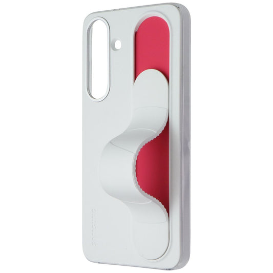 Samsung Standing Grip Case for Galaxy S25+ (GS936CWEGUS) - White Cell Phone - Cases, Covers & Skins Samsung - Simple Cell Bulk Wholesale Pricing - USA Seller