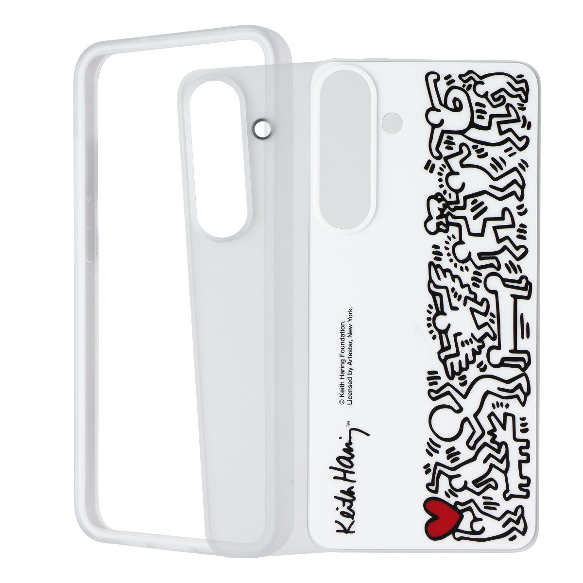 Samsung Flipsuit Series Case for Galaxy S25+ (Plus) - White (Keith Haring)