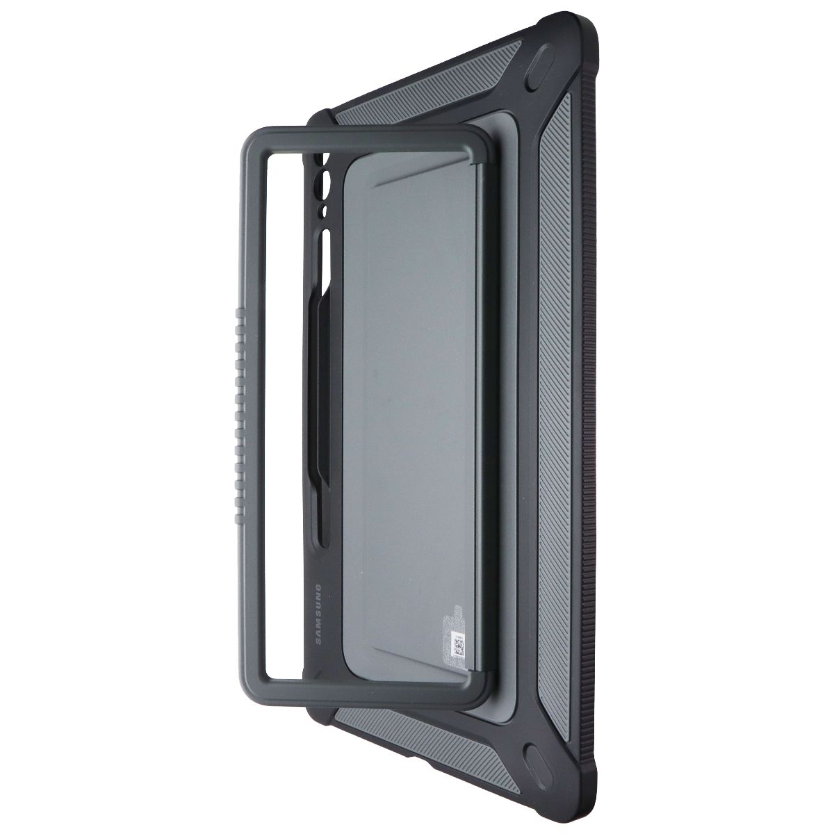 Samsung Outdoor Cover for Galaxy Tab S9 FE+/S9 FE+ 5G - Black / Gray iPad/Tablet Accessories - Cases, Covers, Keyboard Folios Samsung - Simple Cell Bulk Wholesale Pricing - USA Seller
