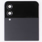 Repair Part OEM Pull OLED Outer Cover Display for Galaxy Z Flip4 - Graphite