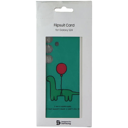 Samsung Official Flipsuit Card for Galaxy S24 - Brachio Balloon (Green) Cell Phone - Cases, Covers & Skins Samsung - Simple Cell Bulk Wholesale Pricing - USA Seller
