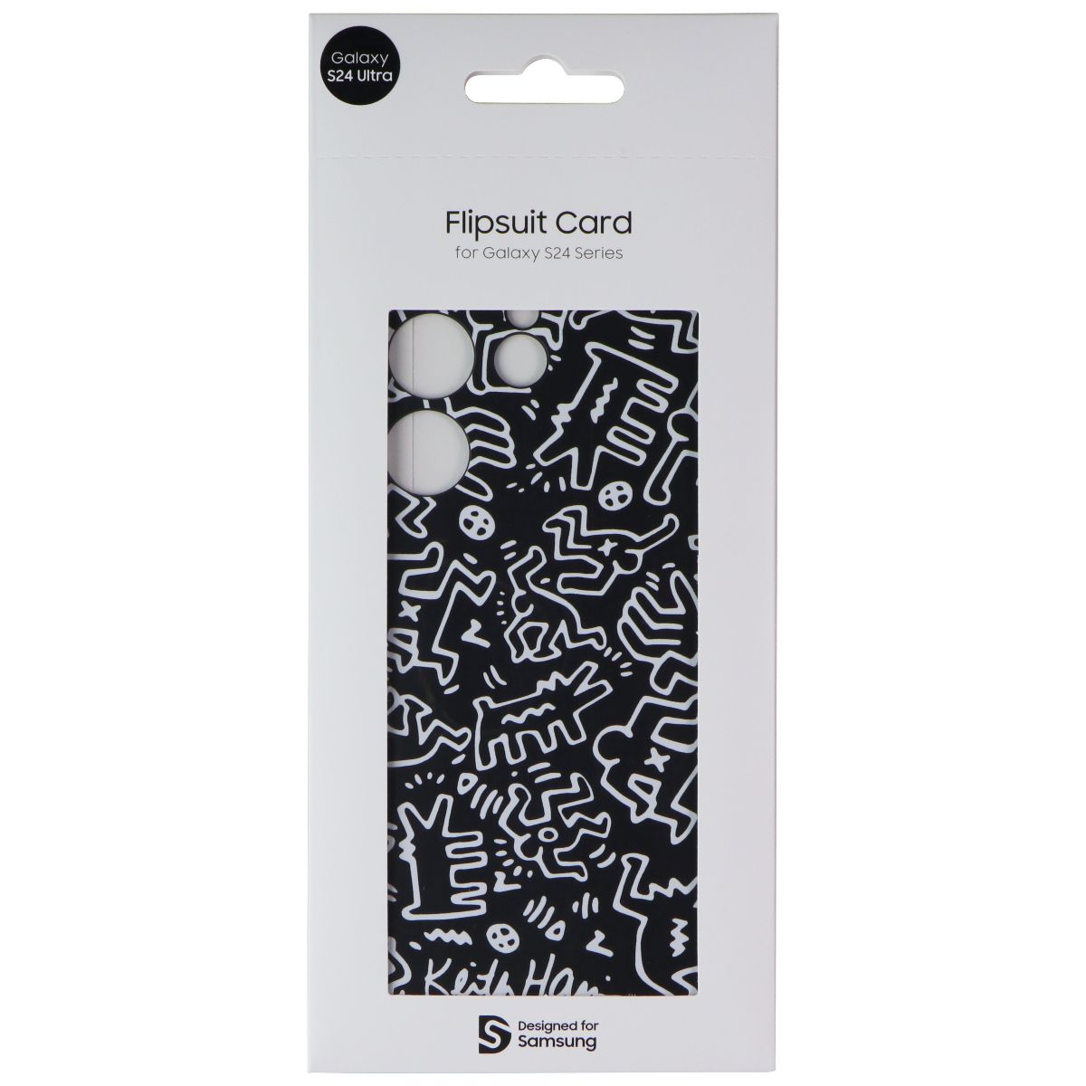 Samsung Interactive Flipsuit Card for Galaxy S24 Ultra - Keith Haring Black