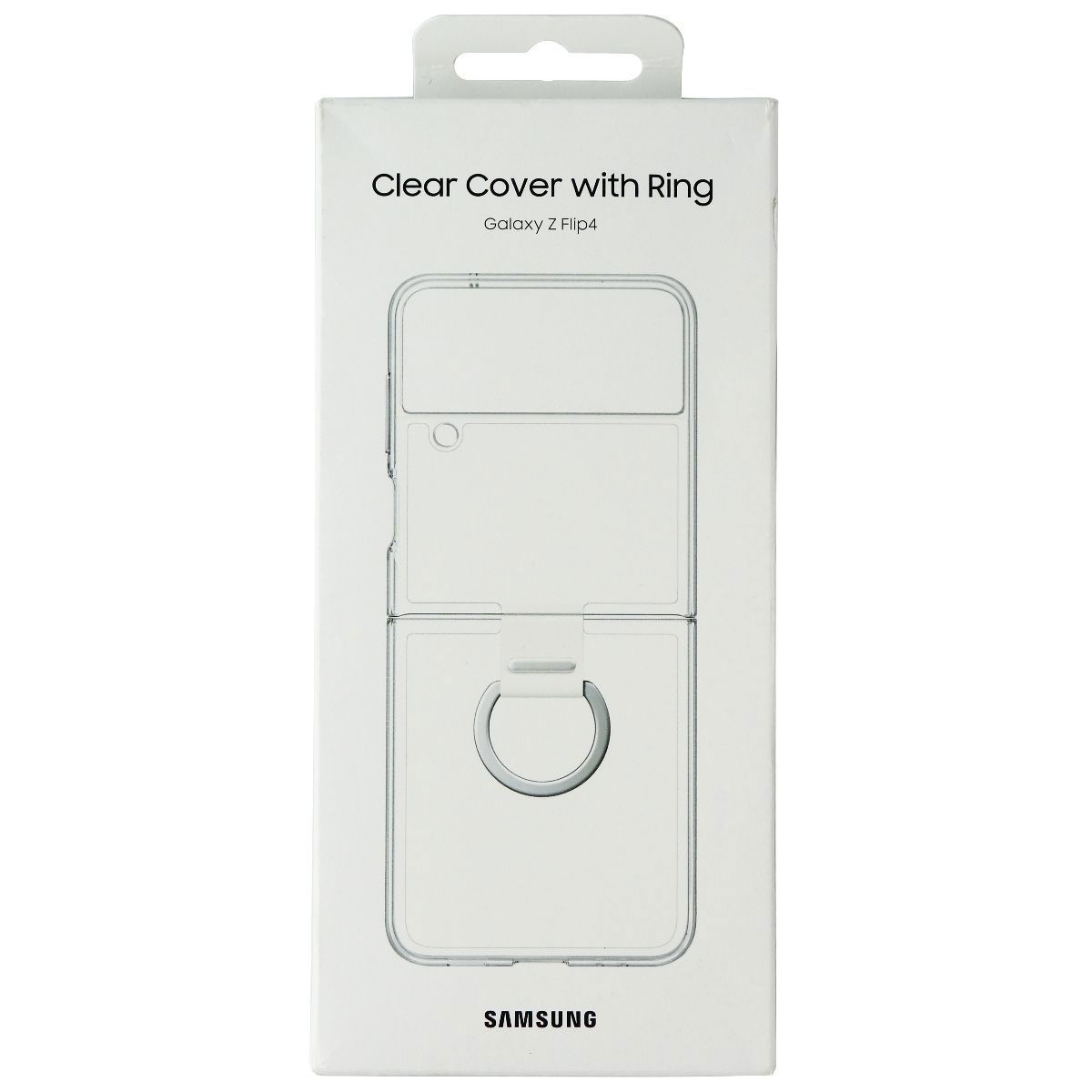 Samsung Clear Cover with Ring for Samsung Galaxy Z Flip4 - Clear Cell Phone - Cases, Covers & Skins Samsung    - Simple Cell Bulk Wholesale Pricing - USA Seller