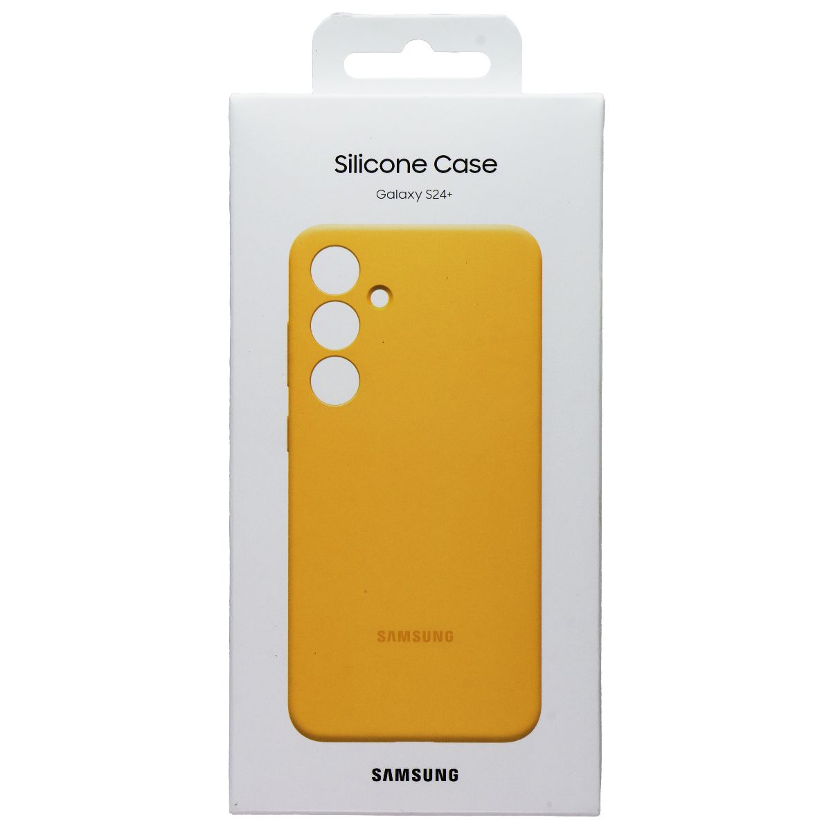 Samsung Official Silicone Case for Samsung Galaxy S24+ (Plus) - Yellow Cell Phone - Cases, Covers & Skins Samsung    - Simple Cell Bulk Wholesale Pricing - USA Seller