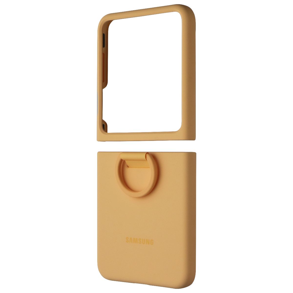 SAMSUNG Official Silicone Cover Case with Ring for Galaxy Z Flip5 - Apricot Cell Phone - Cases, Covers & Skins Samsung - Simple Cell Bulk Wholesale Pricing - USA Seller
