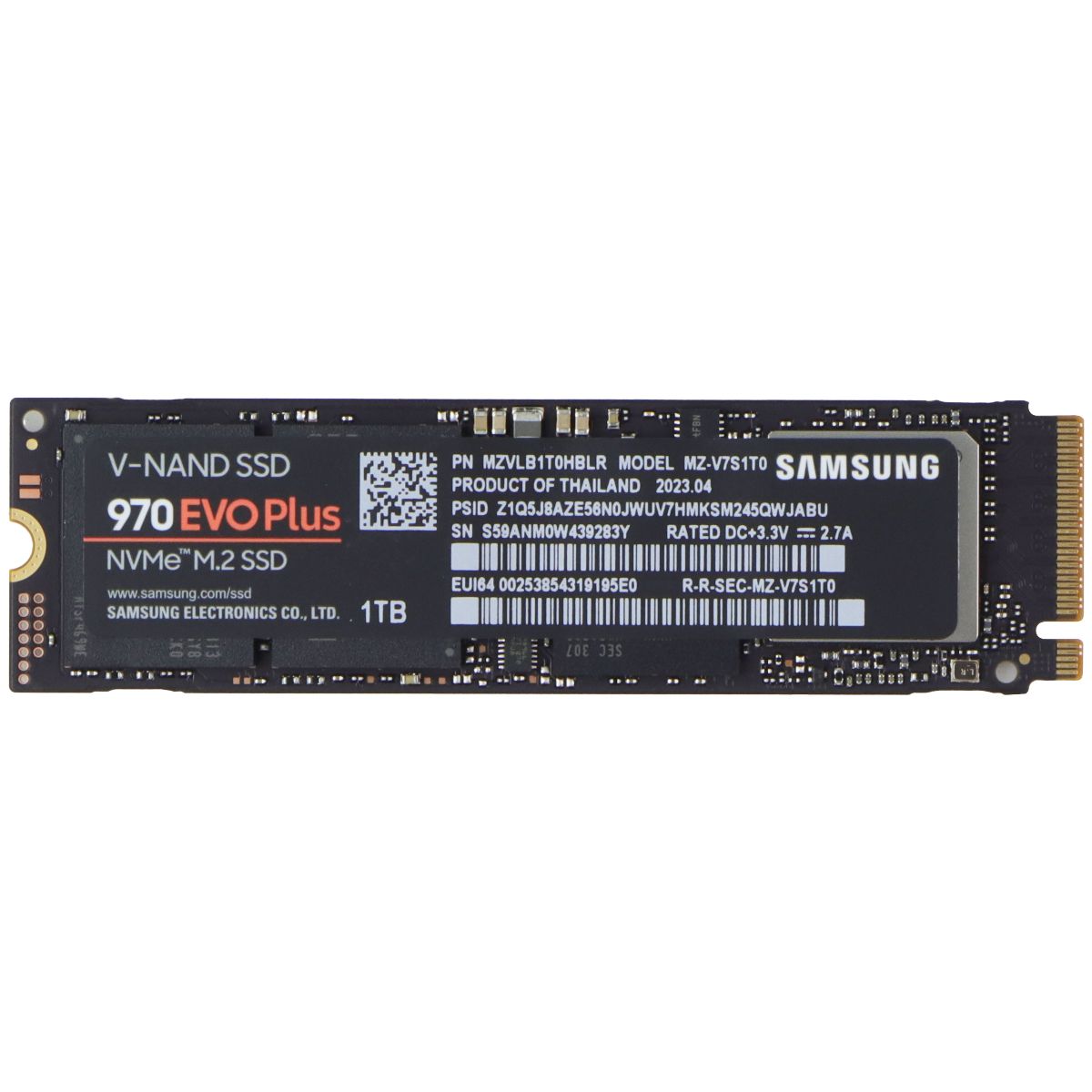 Samsung (1TB) 970 EVO Plus NVMe M.2 SSD - 3500Mbs (MZ-V7S1T0) Digital Storage - Solid State Drives Samsung - Simple Cell Bulk Wholesale Pricing - USA Seller