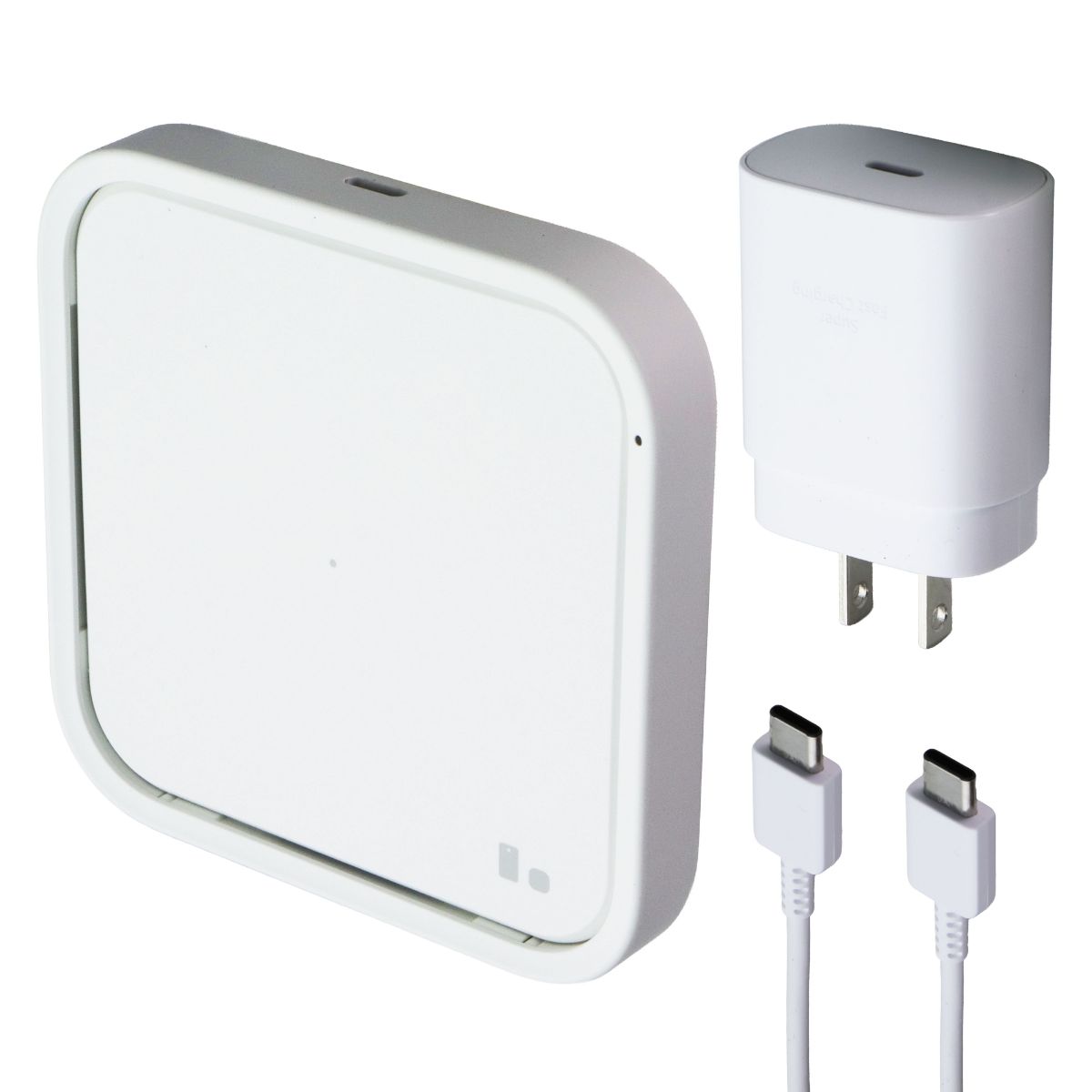 Samsung Super Fast (15W) Wireless Charger with USB-C (1m) Cable - White Cell Phone - Chargers & Cradles Samsung - Simple Cell Bulk Wholesale Pricing - USA Seller