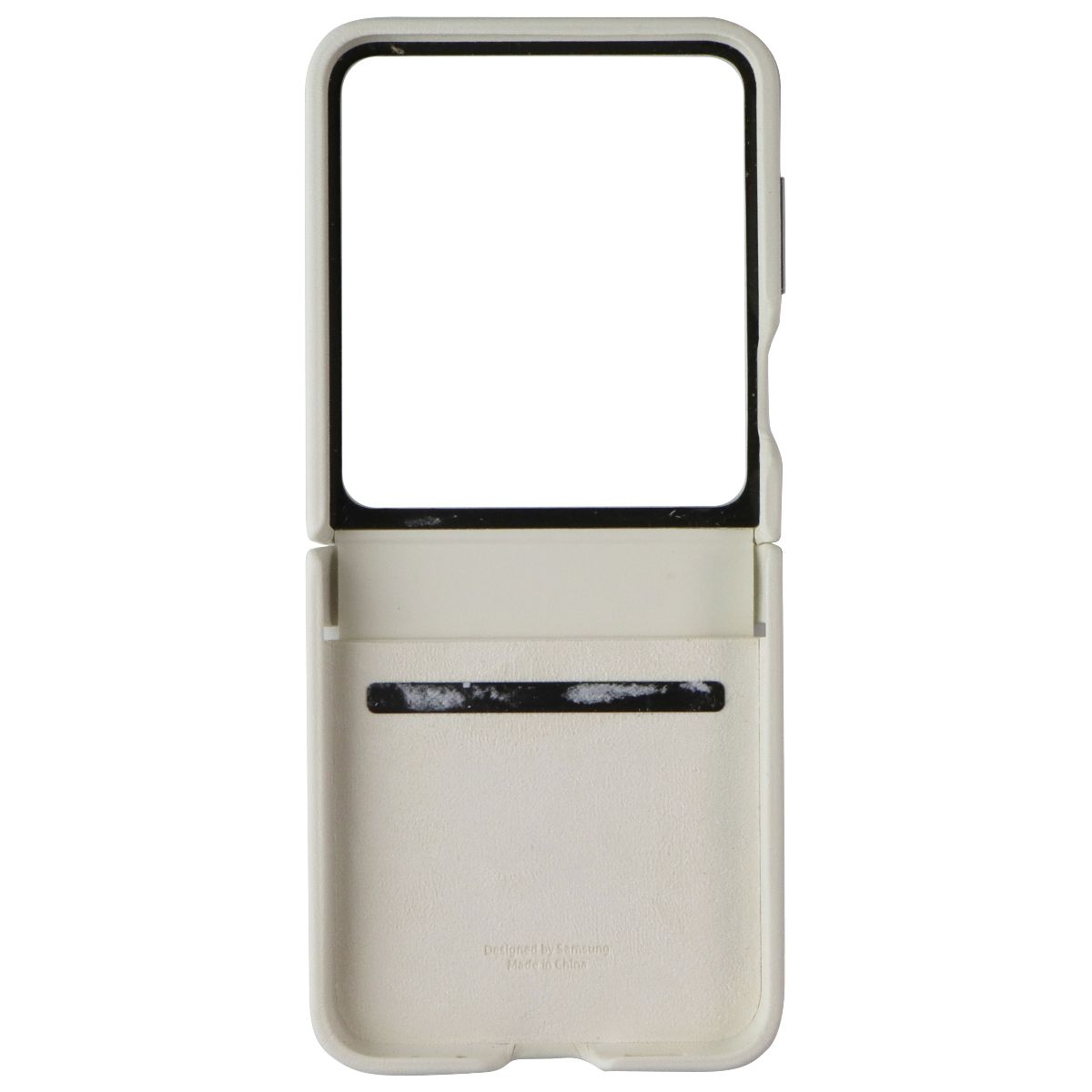 Samsung Flap Eco-Leather Case for Samsung Galaxy Z Flip5 - Cream Cell Phone - Cases, Covers & Skins Samsung - Simple Cell Bulk Wholesale Pricing - USA Seller
