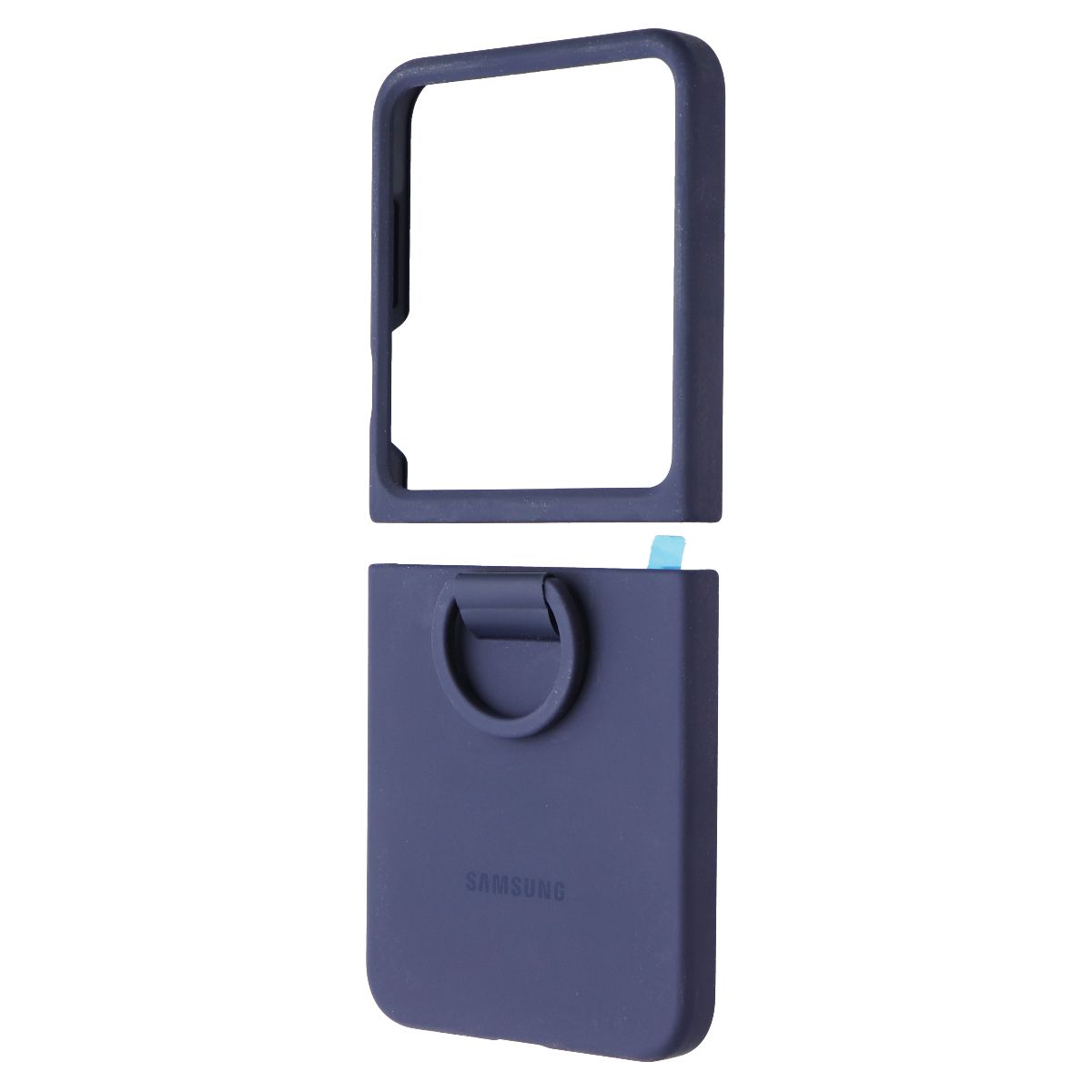 Samsung Official Silicone Case with Ring for Galaxy Z Flip6 / Z Flip7 FE - Navy Cell Phone - Cases, Covers & Skins Samsung - Simple Cell Bulk Wholesale Pricing - USA Seller