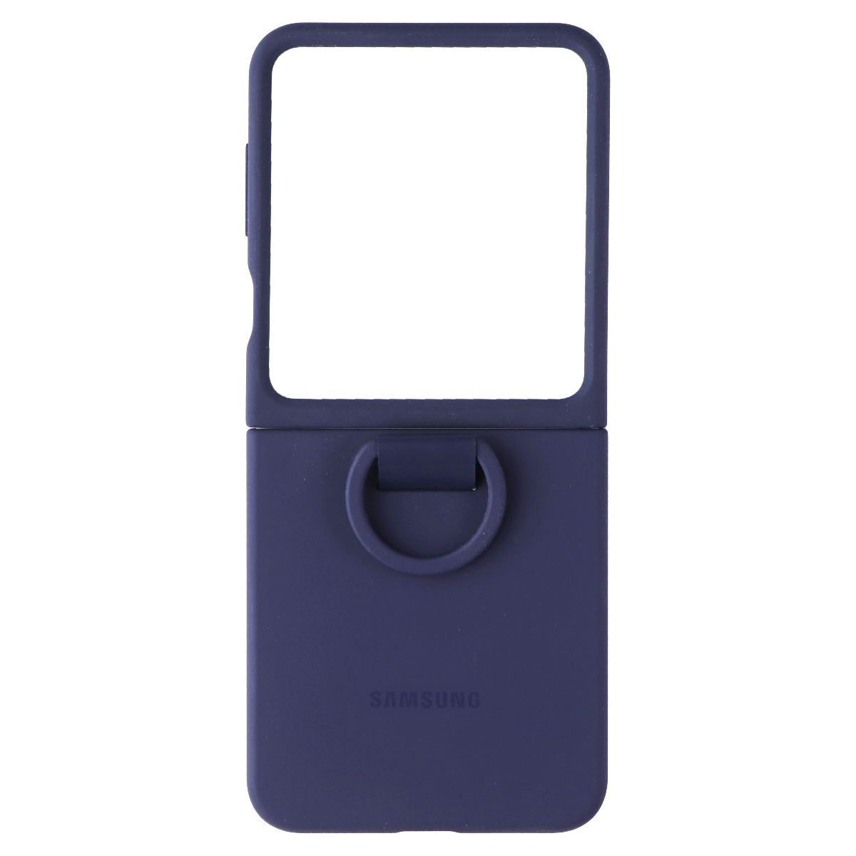 Samsung Official Silicone Case with Ring for Galaxy Z Flip6 / Z Flip7 FE - Navy Cell Phone - Cases, Covers & Skins Samsung - Simple Cell Bulk Wholesale Pricing - USA Seller