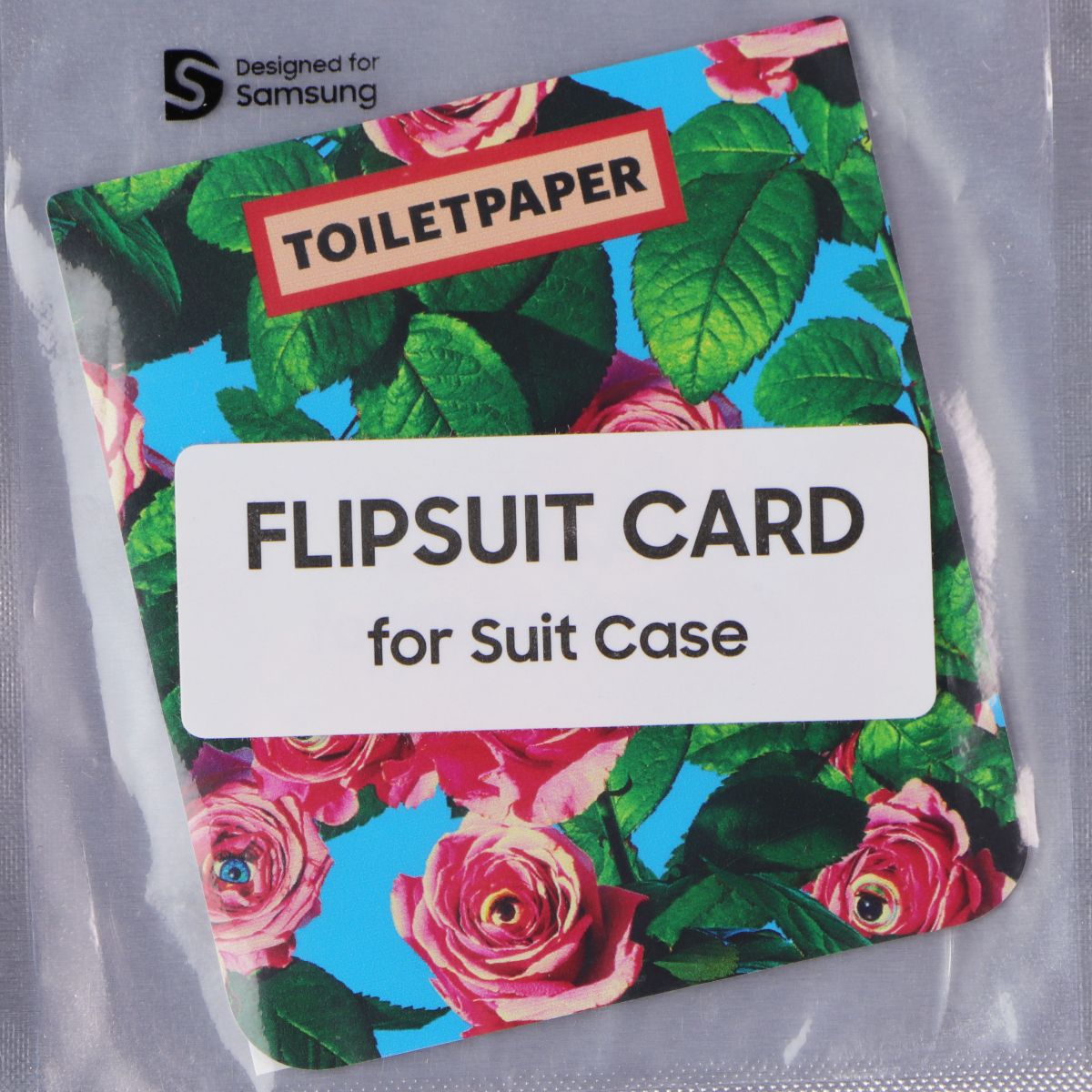 TOILETPAPER Flipsuit Card for Galaxy Z Flip5 Flipsuit Case - Roses with Eyes Cell Phone - Cases, Covers & Skins Samsung    - Simple Cell Bulk Wholesale Pricing - USA Seller