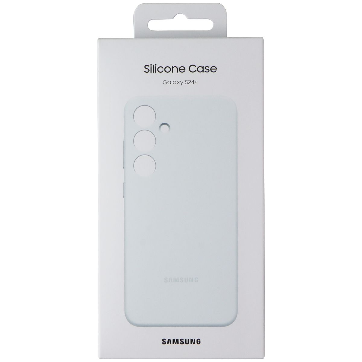 Samsung Official Silicone Case for Samsung Galaxy S24+ (Plus) - White Cell Phone - Cases, Covers & Skins Samsung - Simple Cell Bulk Wholesale Pricing - USA Seller