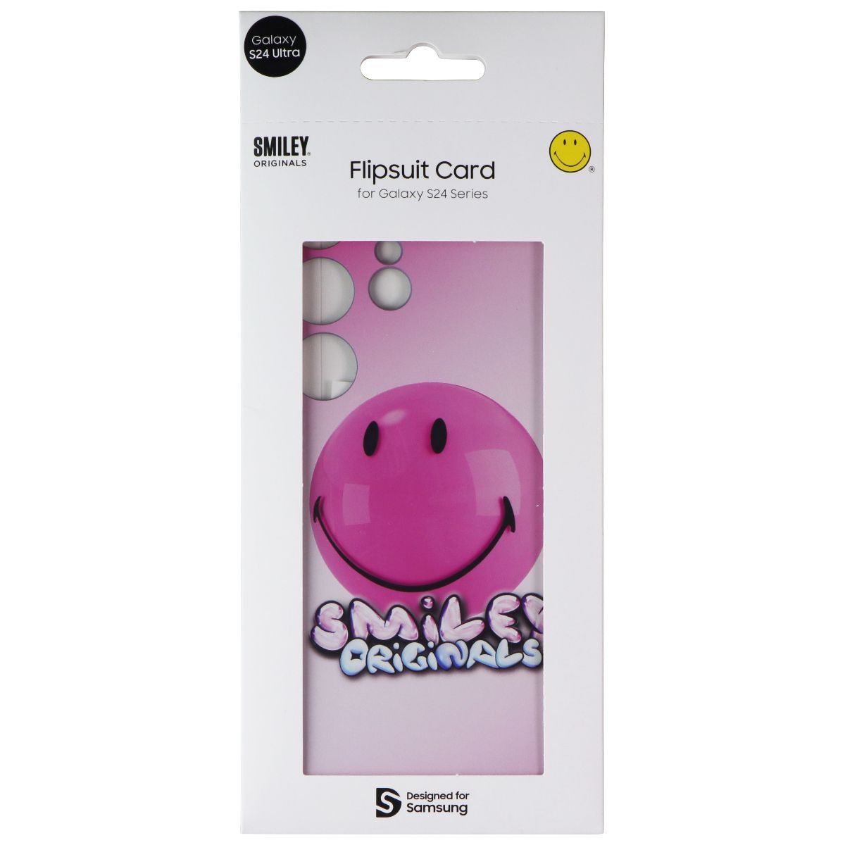 Samsung Smiley Originals Flipsuit Interactive Card for Galaxy S24 Ultra - Pink