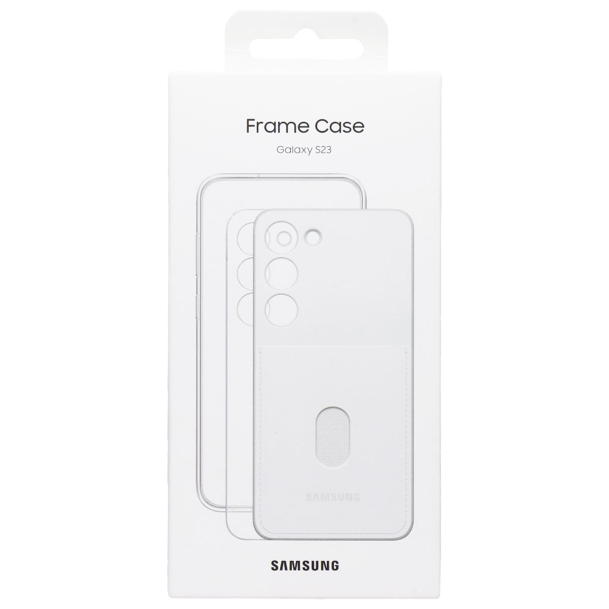 Samsung Frame Case for Galaxy S23 - White Cell Phone - Cases, Covers & Skins Samsung - Simple Cell Bulk Wholesale Pricing - USA Seller