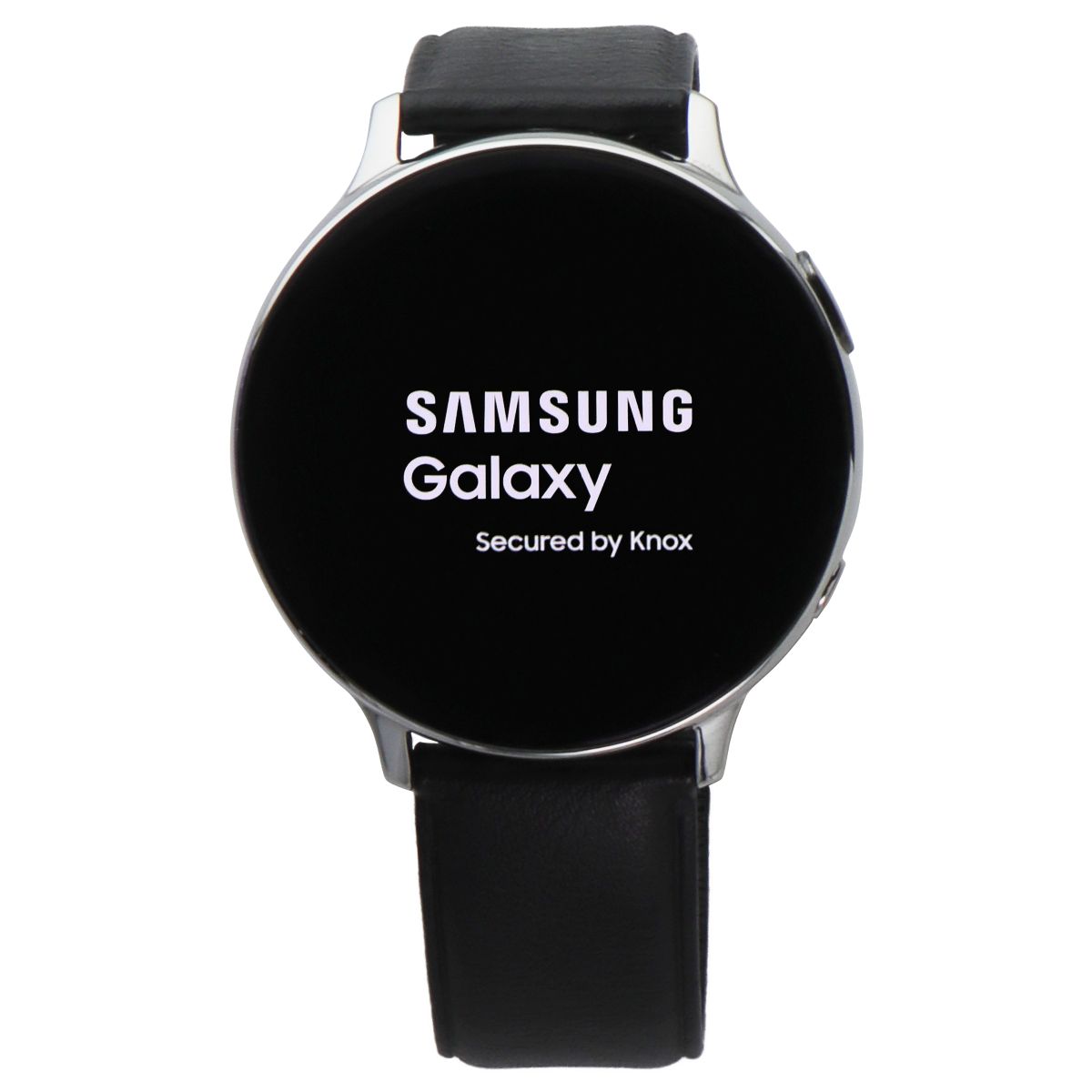 Samsung Galaxy Watch Active2 (44mm) SM-R820 Wi-Fi + GPS - Silver/Black Leather Smart Watches Samsung - Simple Cell Bulk Wholesale Pricing - USA Seller