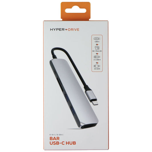 Sanho HyperDrive Bar 6-in-1 USB-C Hub - Silver