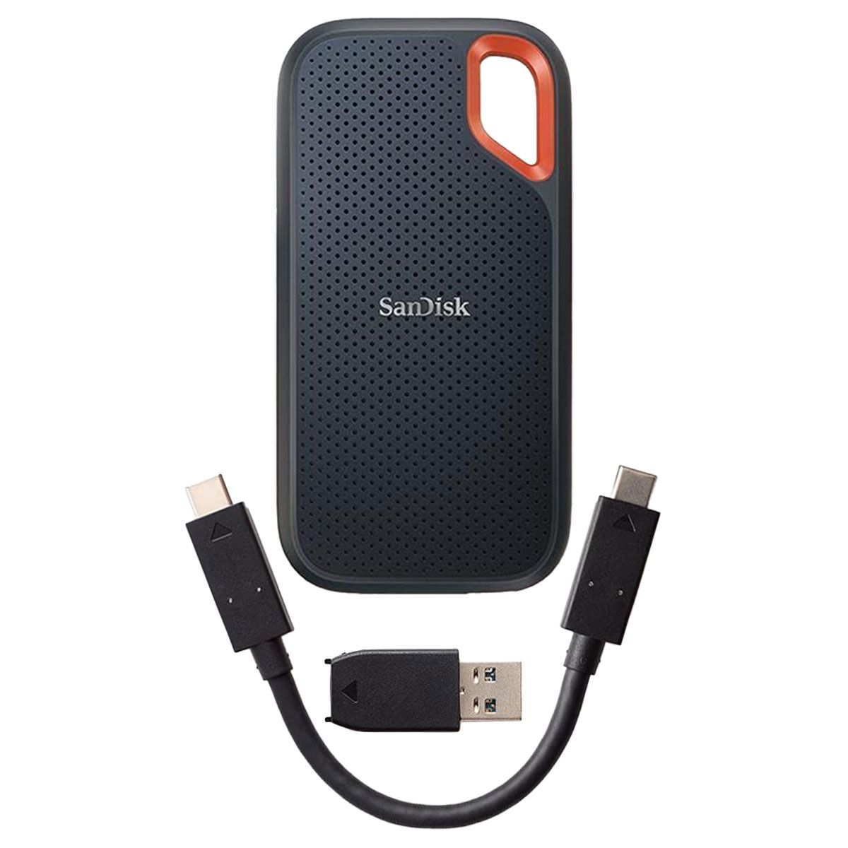 SanDisk (1TB) Extreme Portable External SSD w/ USB-C Port - Gray/Orange Digital Storage - External Hard Disk Drives, HDD SanDisk    - Simple Cell Bulk Wholesale Pricing - USA Seller