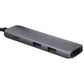 Satechi USB-C Multiport Slim Adapter - Space Gray Computer/Network - USB Cables, Hubs & Adapters SATECHI - Simple Cell Bulk Wholesale Pricing - USA Seller