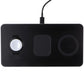 SATECHI Trio Wireless Charger With Magnetic Pad - Black (ST-X3TWCPM) Cell Phone - Chargers & Cradles SATECHI    - Simple Cell Bulk Wholesale Pricing - USA Seller