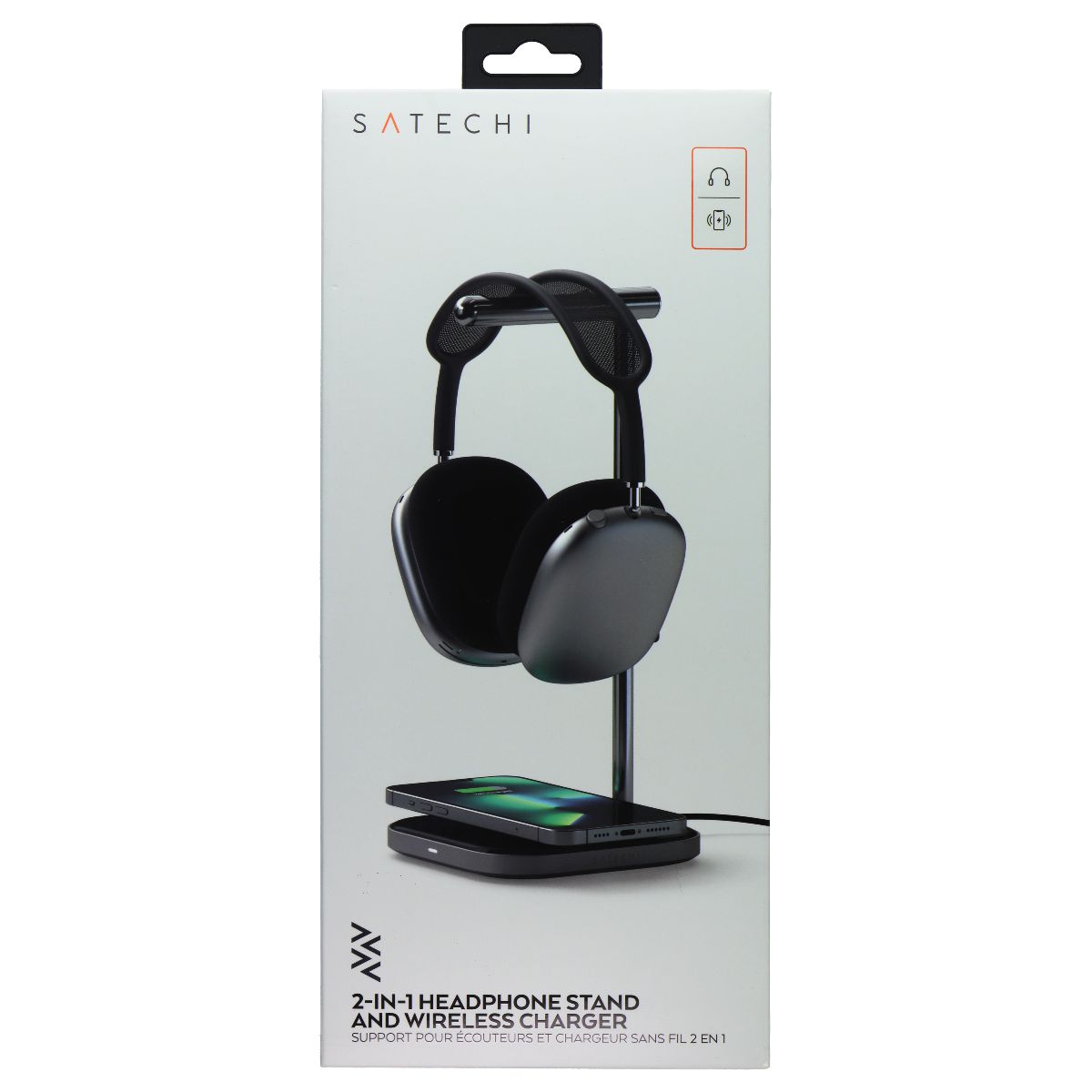 SATECHI 2-IN-1 Headphone Stand and Wireless Charger (ST-UCHSMCM) TV, Video & Audio Accessories - Other TV, Video & Audio Accs SATECHI - Simple Cell Bulk Wholesale Pricing - USA Seller