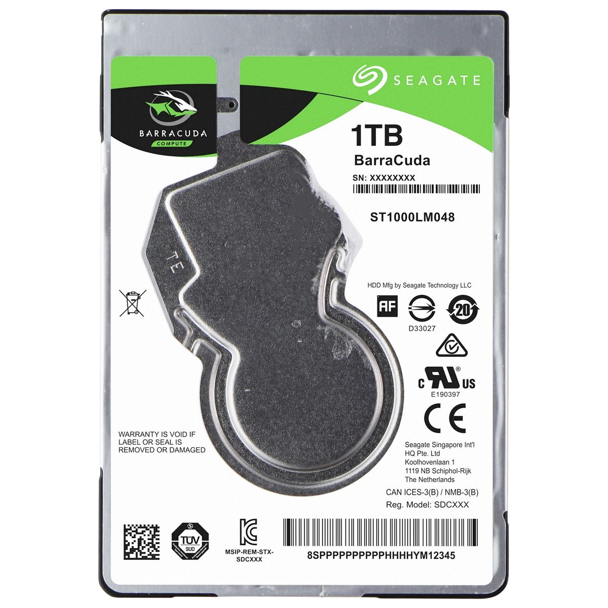 Seagate BarraCuda 1TB Internal Hard Drive HDD 2.5 SATA 6Gb/s (ST1000LM048) Digital Storage - Internal Hard Disk Drives, HDD Seagate    - Simple Cell Bulk Wholesale Pricing - USA Seller