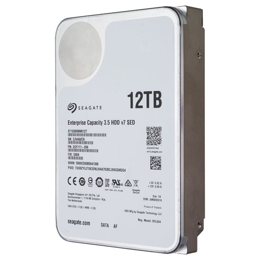 Seagate Enterprise Capacity v7 12TB 3.5-inch SATA III Hard Drive - ST12000NM0127 Digital Storage - Internal Hard Disk Drives, HDD Seagate - Simple Cell Bulk Wholesale Pricing - USA Seller