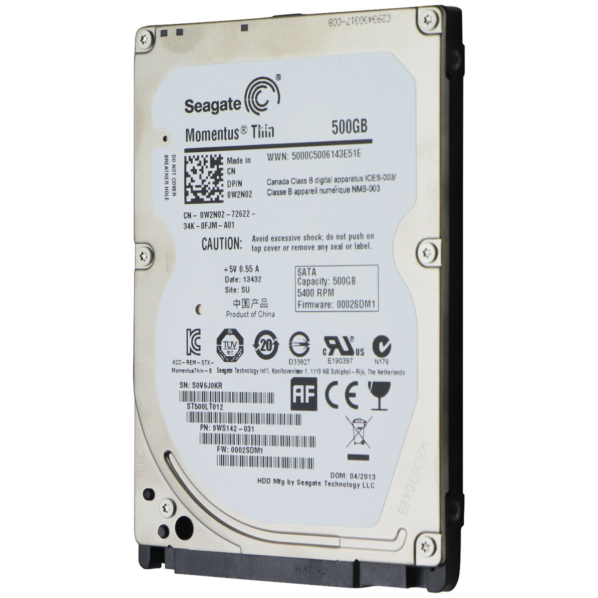 Seagate Momentus Thin 2.5-inch SATA (ST500LT012) 500GB HDD Digital Storage - Internal Hard Disk Drives, HDD Seagate - Simple Cell Bulk Wholesale Pricing - USA Seller