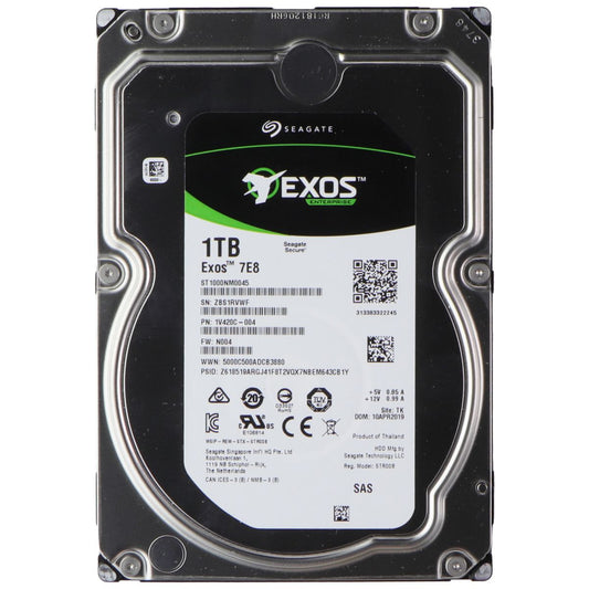 Seagate Exos Enterprise 1TB Hard Drive ST1000NM0045 Digital Storage - Internal Hard Disk Drives, HDD Seagate    - Simple Cell Bulk Wholesale Pricing - USA Seller
