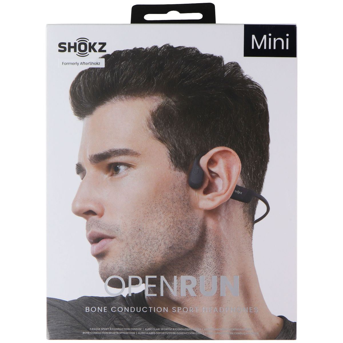 SHOKZ OpenRun Mini Bluetooth Bone Conduction Headphones - Black (S803) Portable Audio - Headphones SHOKZ - Simple Cell Bulk Wholesale Pricing - USA Seller