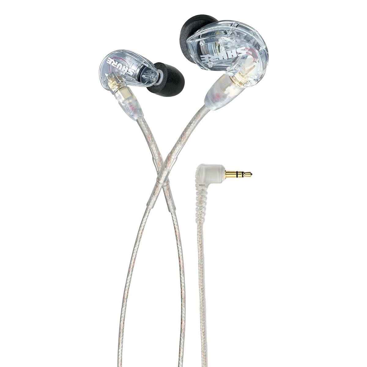 Shure SE215 Pro 3.5mm Wired Sound Isolating Earphones - Clear Portable Audio - Headphones Shure - Simple Cell Bulk Wholesale Pricing - USA Seller