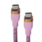 Simple Fashion Series 6FT USB-C to USB-C Cable - Pink Glitter Cell Phone - Cables & Adapters Simple - Simple Cell Bulk Wholesale Pricing - USA Seller