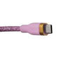 Simple Fashion Series 6FT USB-C to USB-C Cable - Pink Glitter Cell Phone - Cables & Adapters Simple - Simple Cell Bulk Wholesale Pricing - USA Seller