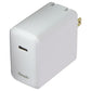 Simple 45W USB-C 5V/3A Wall Charger w/ Folding Prong - White Cell Phone - Chargers & Cradles Simple - Simple Cell Bulk Wholesale Pricing - USA Seller