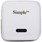 Simple Power Series 30W USB-C Mini Wall Charger - White Cell Phone - Chargers & Cradles Simple - Simple Cell Bulk Wholesale Pricing - USA Seller