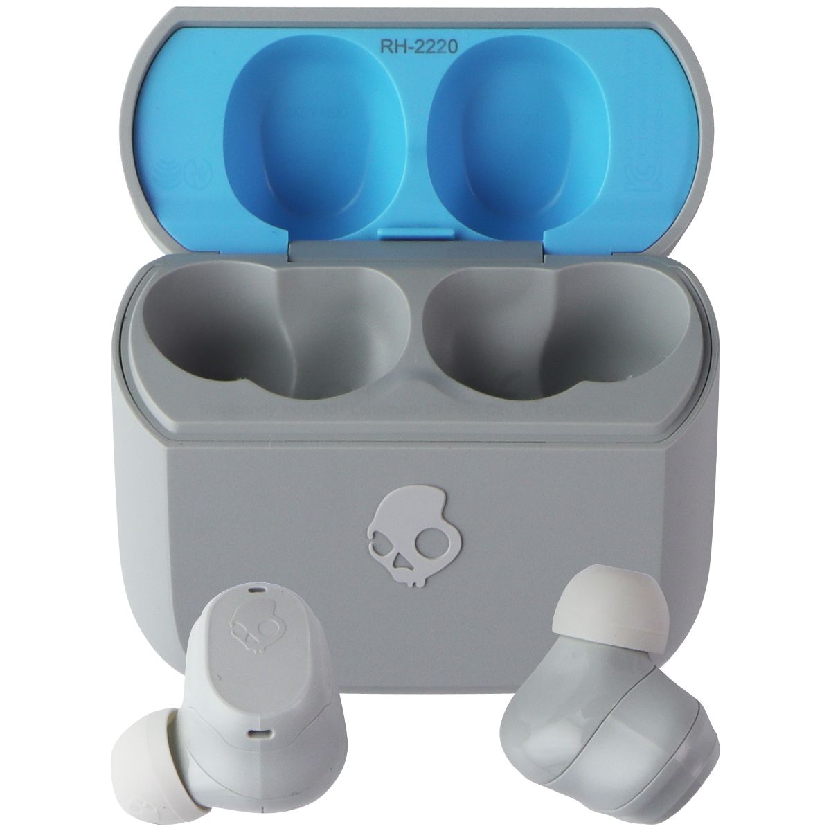 Skullcandy Mod In-Ear Wireless Earbuds (S2FYW) - Light Gray Blue Portable Audio - Headphones Skullcandy    - Simple Cell Bulk Wholesale Pricing - USA Seller