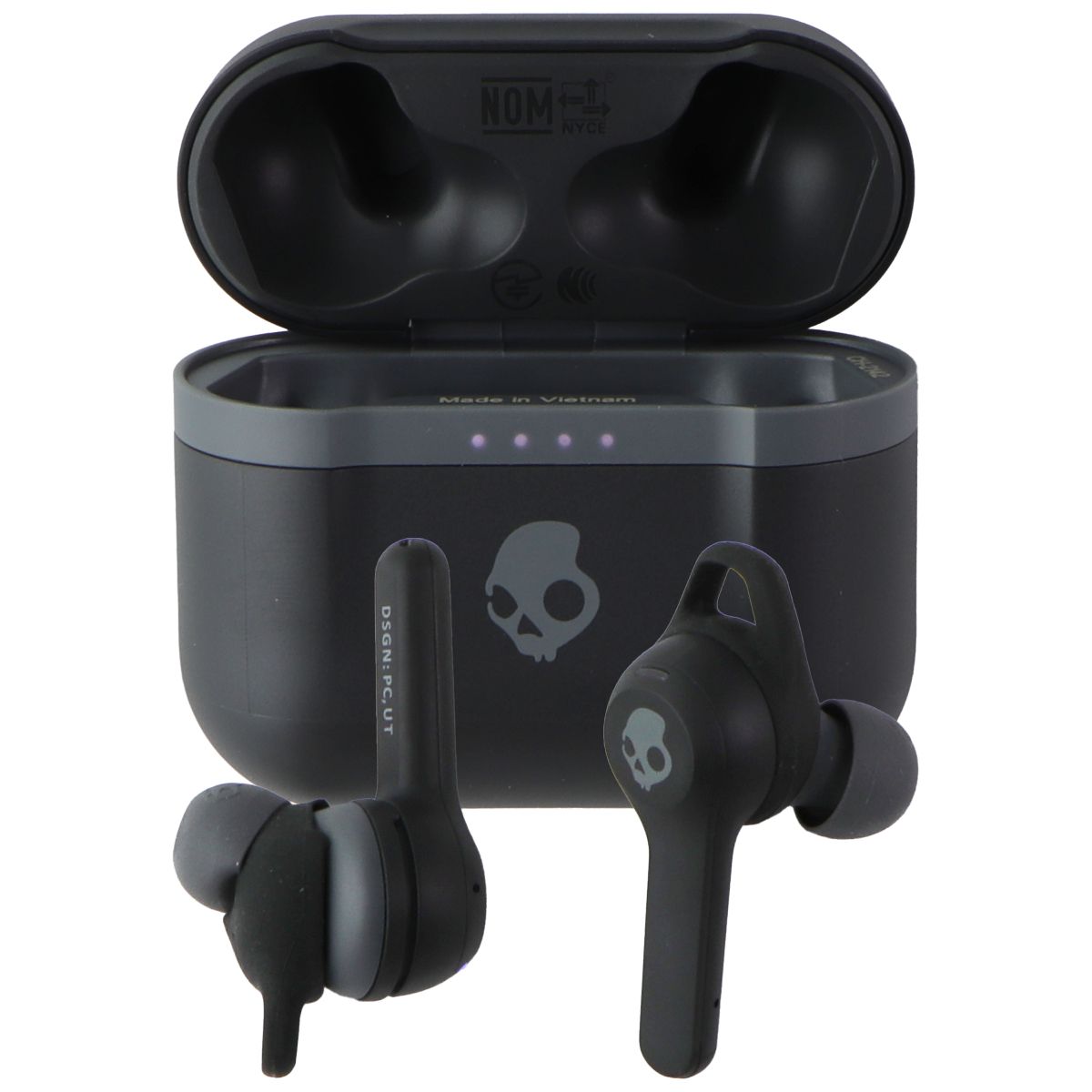 Skullcandy Indy Evo True Wireless In-Ear Earbuds - True Black Portable Audio - Headphones Skullcandy - Simple Cell Bulk Wholesale Pricing - USA Seller