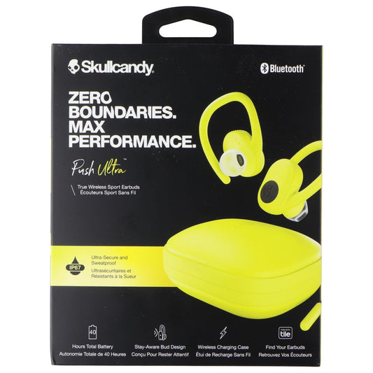 Skullcandy Push Ultra True Wireless In-Ear Earbuds - Electric Yellow Portable Audio - Headphones Skullcandy    - Simple Cell Bulk Wholesale Pricing - USA Seller