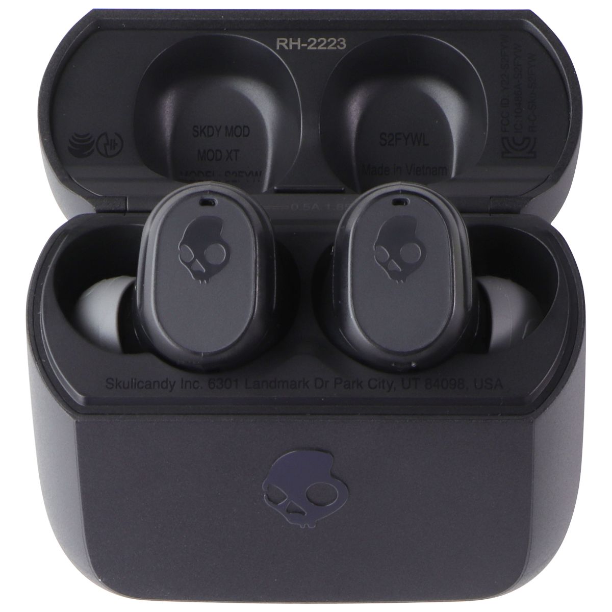 Skullcandy Mod In-Ear Wireless Earbuds, 34 Hr Battery, Mic - Black Portable Audio - Headphones Skullcandy - Simple Cell Bulk Wholesale Pricing - USA Seller