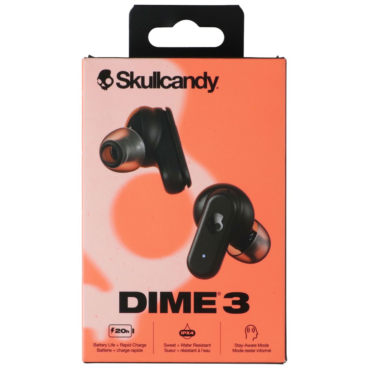 Skullcandy Dime 3 Wireless Bluetooth Earbuds - True Black (S2DCW-R740)