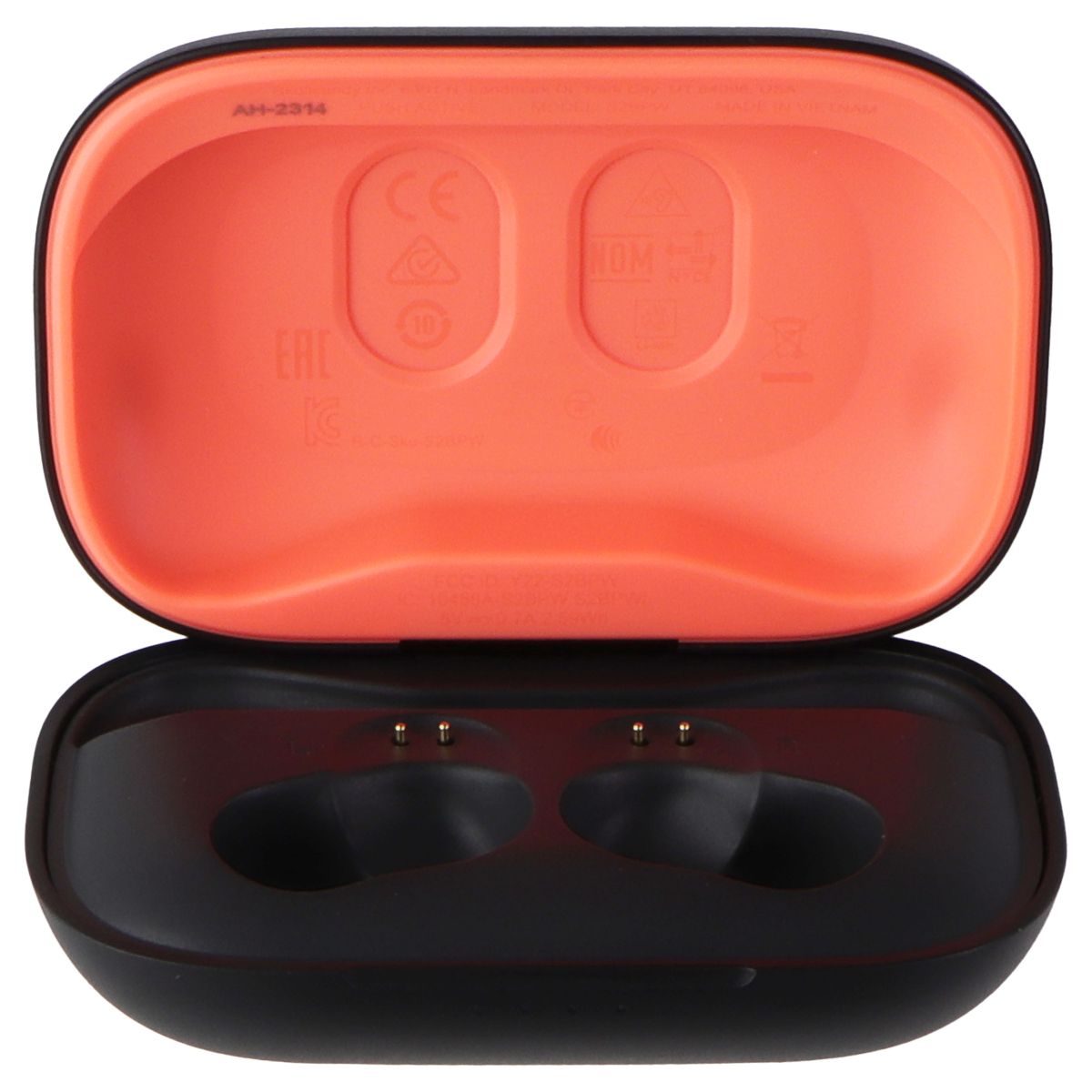 Replacement Charging Case for Skullcandy Push Active (S2BPW) - True Black/Orange Portable Audio & Headphones - Replacement Parts & Tools Skullcandy - Simple Cell Bulk Wholesale Pricing - USA Seller