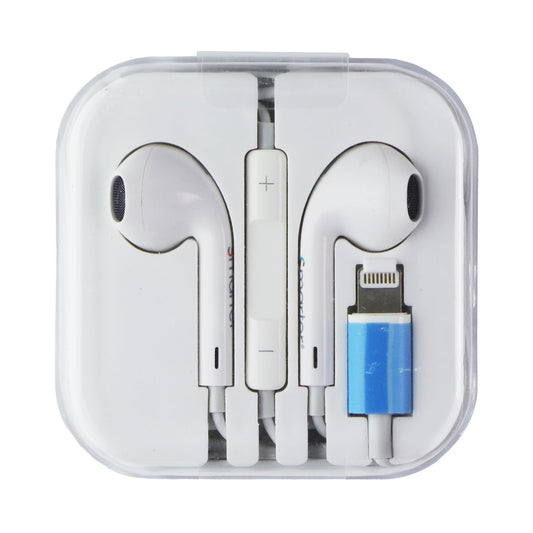 Smarter Wired Lightning 8-Pin Headphones - White