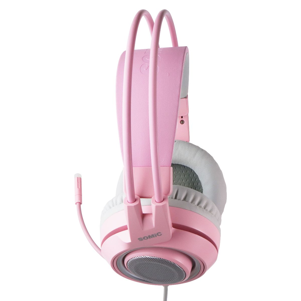 SOMIC G951 3.5mm Stereo Gaming Headset with Mic and Cat Ears - Pink