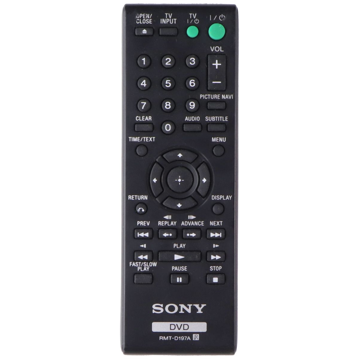 Sony Remote Control (RMT-D197A) for Select Sony DVD Players - Black TV, Video & Audio Accessories - Remote Controls Sony - Simple Cell Bulk Wholesale Pricing - USA Seller
