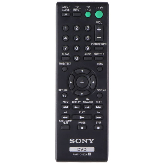 Sony Remote Control (RMT-D197A) for Select Sony DVD Players - Black TV, Video & Audio Accessories - Remote Controls Sony - Simple Cell Bulk Wholesale Pricing - USA Seller
