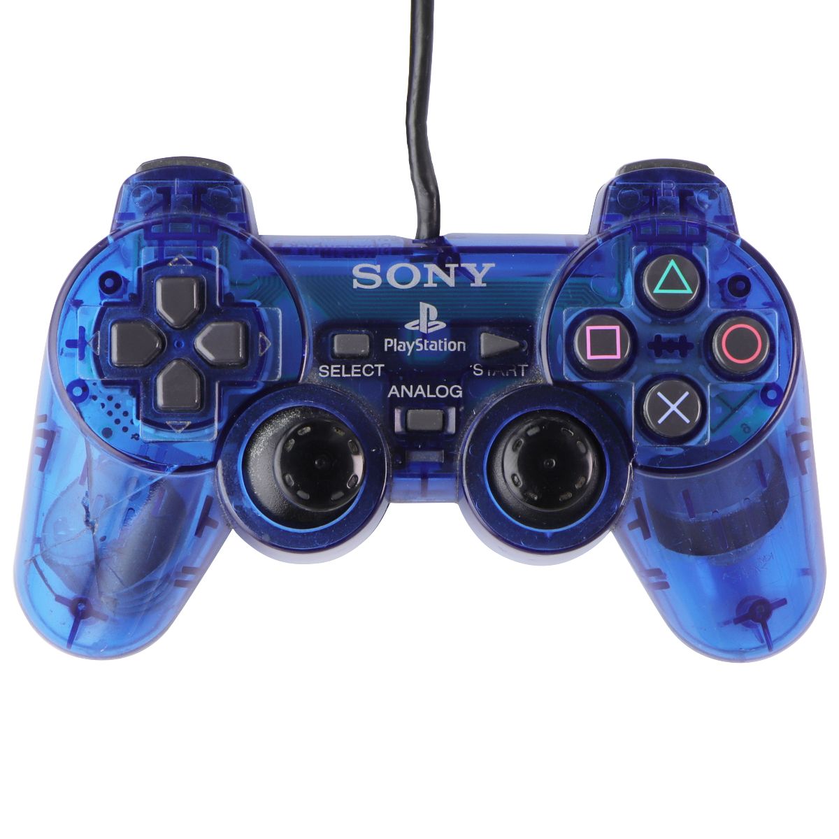 Sony PlayStation PS2 Dual Shock 2 Controller - Clear Blue (SCPH-10010)